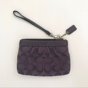 Coach Purple Wristlet